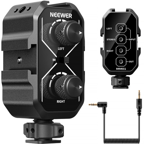 Neewer MM01 Dual-Channel Microphone Mixer
