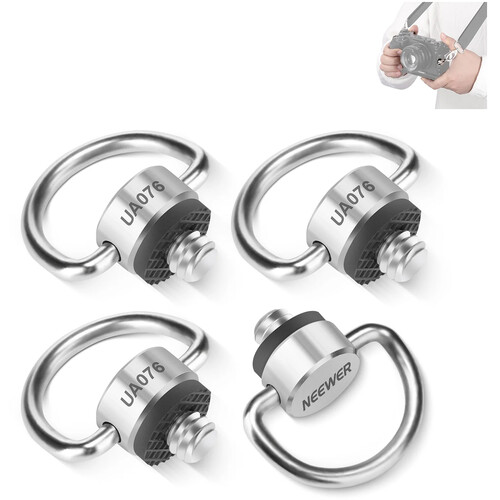 Neewer D-Ring 1/4" Screw (4-Pack)