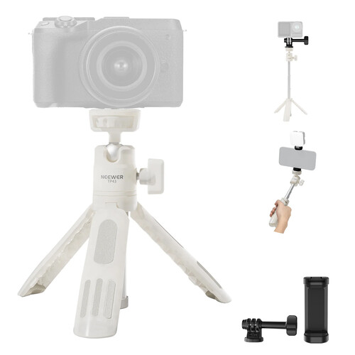 Neewer TP43 Mini Desktop Selfie Stick Tripod (White)