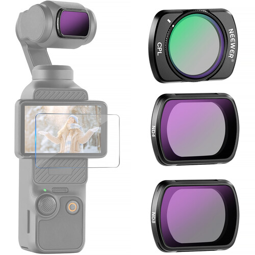 Neewer FL-B03 ND & CPL Filter Set for DJI Osmo Pocket 3 (3-Pack)