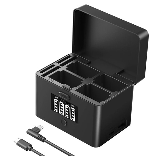 Neewer NW-ZP4 4-Channel Battery Charging Case 66606844 B&H Photo