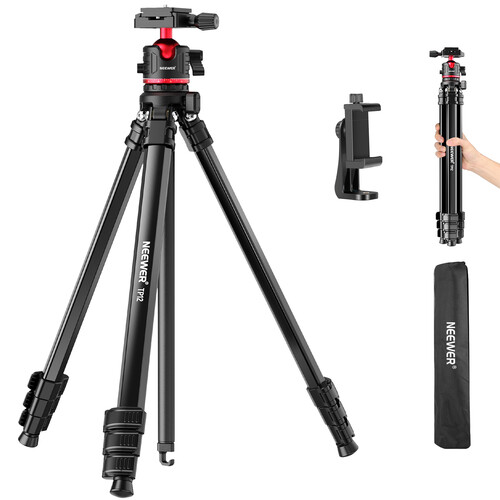 Neewer BASICS TP12 Aluminum Tripod with Ball Head (66.5")