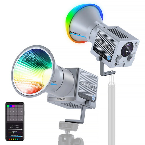 Neewer HS60C Pro RGB LED Monolight 66607068 B&H Photo Video