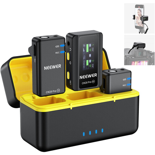 Neewer CM28 Pro Wireless Microphone System with Portable Charging Case
