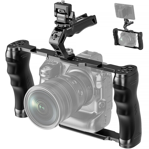 Neewer CA016 Universal Camera Cage Kit with Top Handle and Monitor Mount
