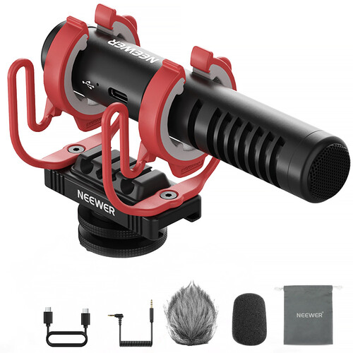 Neewer VM15 Plug & Play USB-C Camera Microphone with AI Noise Cancellation