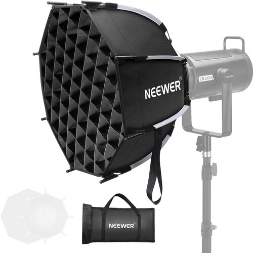 Neewer NS45P Octagonal Quick Release Softbox with Grid (17.7")