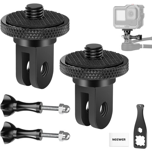 Neewer GP-81 2-Prong to 1/4"-20 Screw Mount Adapter Set