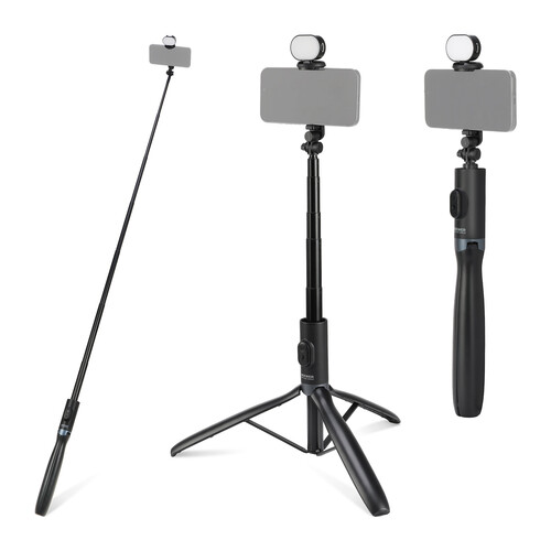 Neewer Entry Level Version PA987 Selfie Stick Tripod with Fill Light (67")