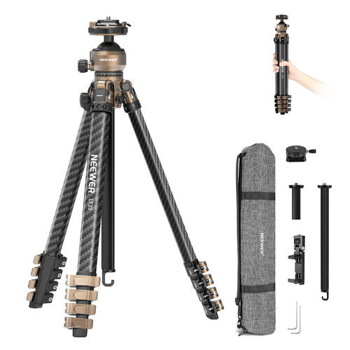 Neewer LT39 Carbon Fiber Tripod with Ball Head
