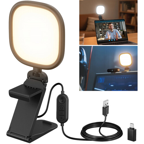 Neewer BASICS NL10 Bi-Color LED Video Light with Multifunction Stand/Clip (5")