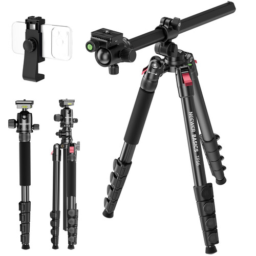 Neewer BASICS TP66 Aluminum Tripod with Ball Head (64.5")