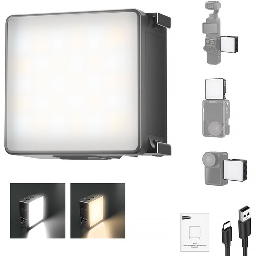 Neewer BASICS M25 Magnetic LED Fill Light for DJI Osmo Nano/Action 3/4/5 Pro