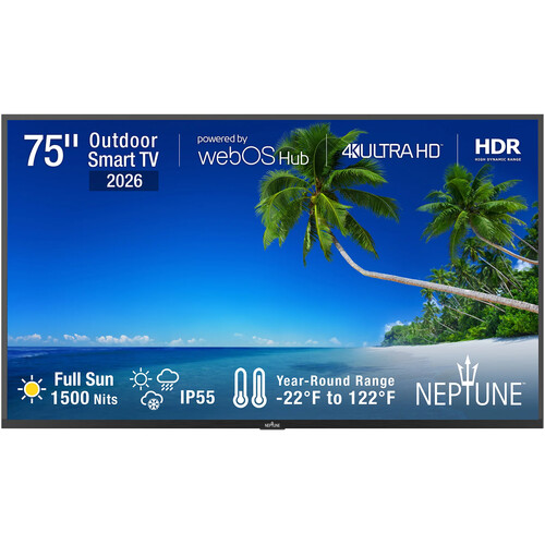 NEPTUNE Full Sun 75" 4K HDR Smart LED Outdoor TV
