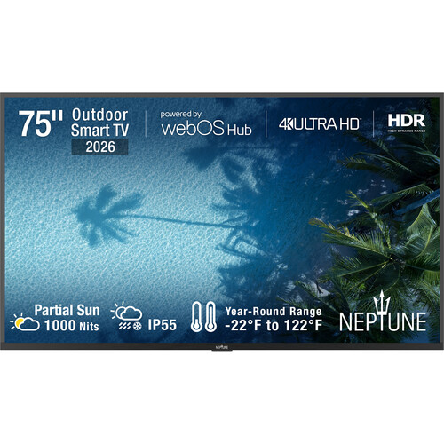 NEPTUNE Partial Sun 75" 4K HDR Smart LED Outdoor TV