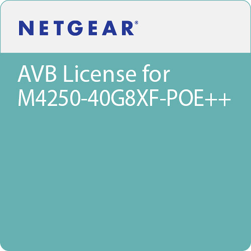 NETGEAR AVB License for AV Line M4250-40G8XF-PoE++ Network Switch