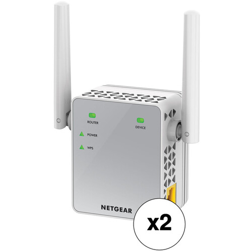 Netgear EX3700 AC750 Wireless Dual-Band Range Extender (2-Pack)