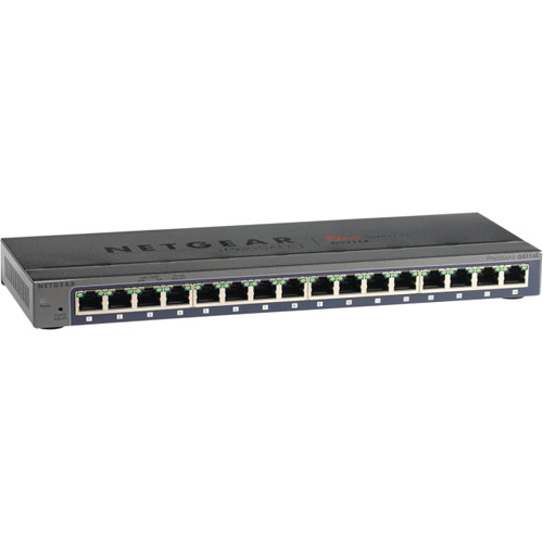NETGEAR ProSafe Plus 16-Port Gigabit Ethernet Switch