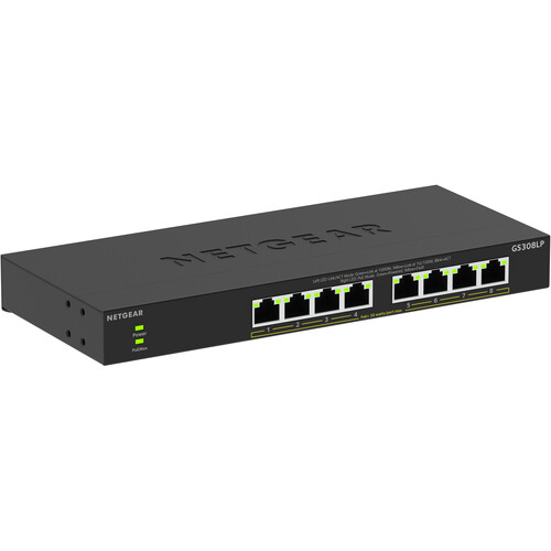 NETGEAR GS308LP 8-Port Gigabit PoE+ Compliant Unmanaged Switch