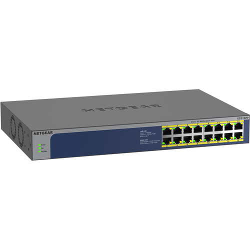 【新品】NETGEAR ネットギア GS516UP-100AJS PoE++ NETGEAR GS516PP 16-Port Gigabit PoE+ Compliant GS516PP-100NAS