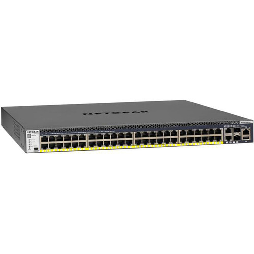 NETGEAR M4300-52G-PoE+ 48-Port Gigabit PoE+ Compliant Managed Network Switch with SFP+