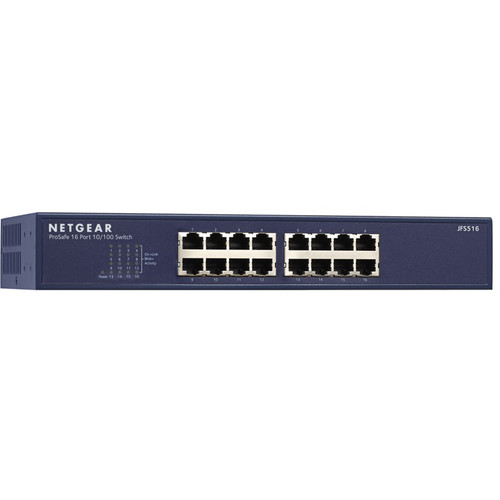 NETGEAR JFS516 16-Port ProSafe 10/100 Mbps Fast JFS516-200NAS