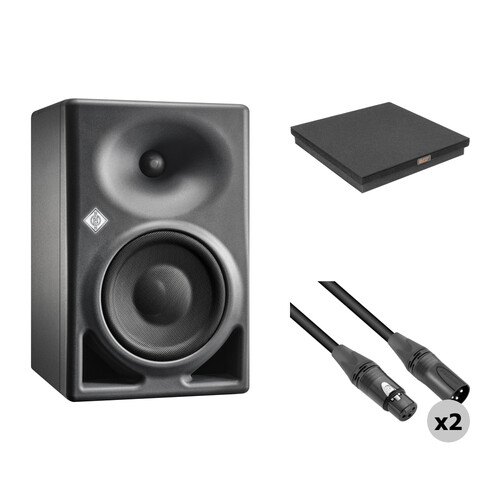 Neumann KH 150 Active 6.5" 2-Way Studio Monitor Kit with Isolation Pad and XLR Cable (Anthracite)