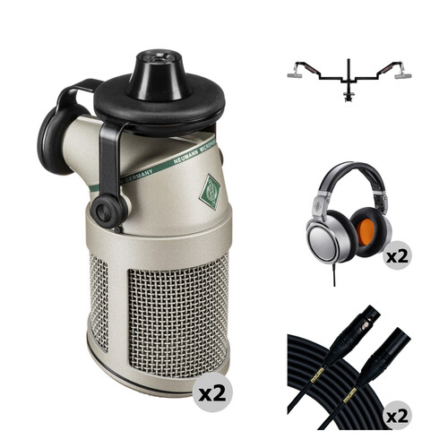 Neumann BCM 705 Two-Person Face-to-Face Broadcasting Kit with NDH 20 Headphones