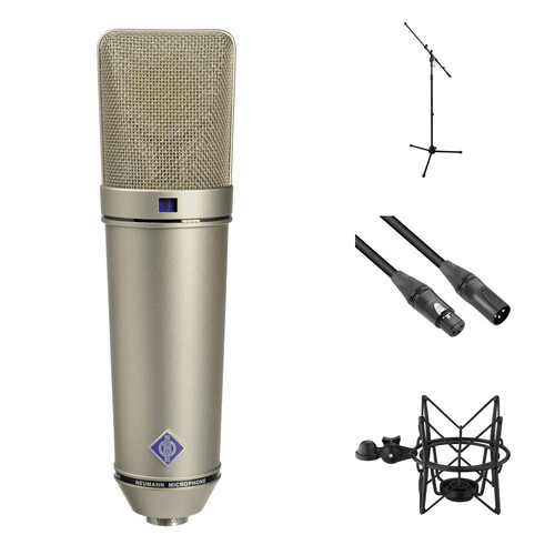 Neumann U 87 Ai Large-Diaphragm Multipattern Condenser Microphone Kit (Nickel)