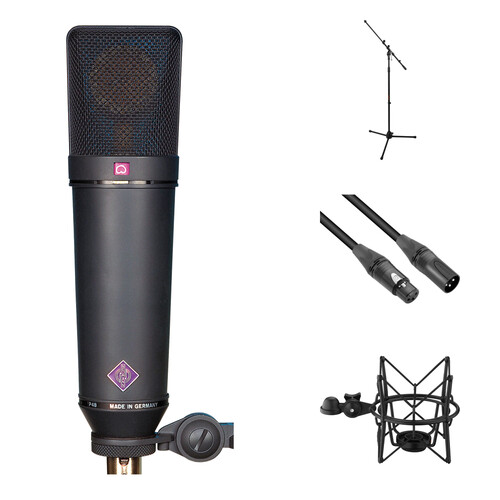 Neumann U 87 Ai MT Large-Diaphragm Multipattern Condenser Microphone Kit (Black)