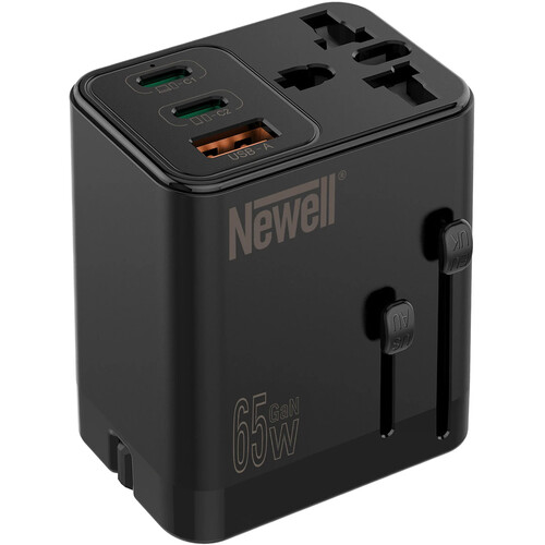 Newell 65W GaN Universal Travel Adapter/3-Port USB Charger
