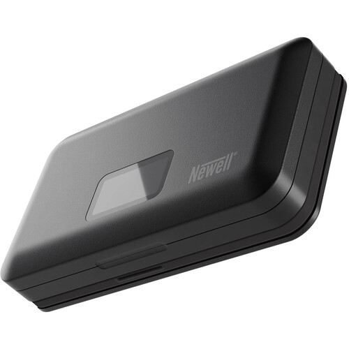 Newell LCD Dual-Channel Charger with SD Card Reader for Canon LP-E6 Battery
