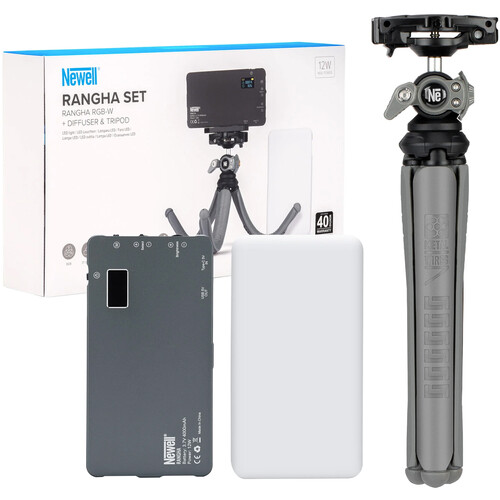 Newell Rangha RGBW LED Panel with Diffuser and Tripod
