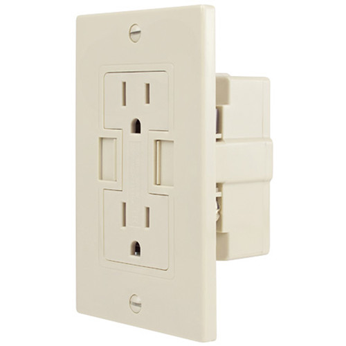 NewerTech Power2U AC/USB Wall Outlet (15A, Ivory)