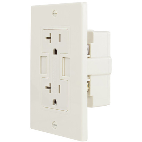 NewerTech Power2U AC/USB Wall Outlet (20A, Light Almond)