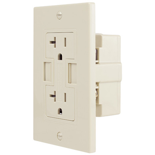 NewerTech Power2U AC/USB Wall Outlet (20A, Ivory)