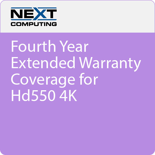 NextComputing Fourth-Year Extended Warranty for HD550 4K