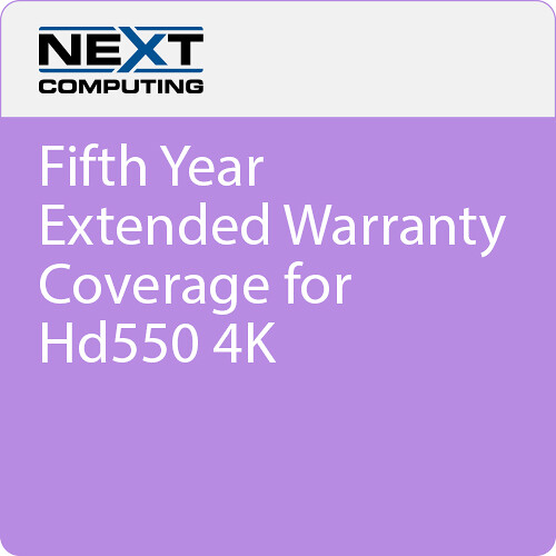 NextComputing Fifth-Year Extended Warranty for HD550 4K