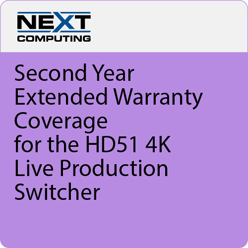 NextComputing 2nd Year Warranty Coverage for Livestream Studio HD51 4K
