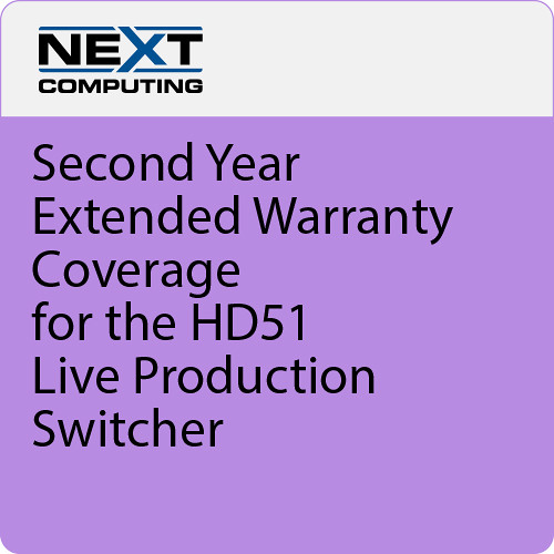 NextComputing 2nd Year Warranty Coverage for Livestream Studio HD51