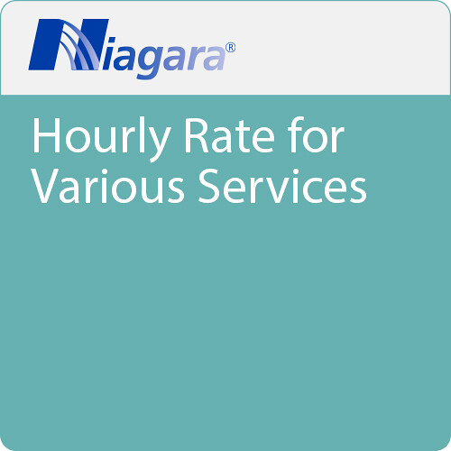 Niagara Hourly Rate for Various Services
