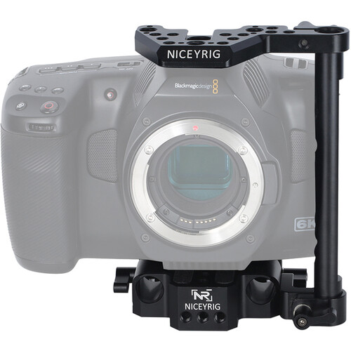 Niceyrig Half Camera Cage for Blackmagic Pocket Cinema Camera 6K Pro