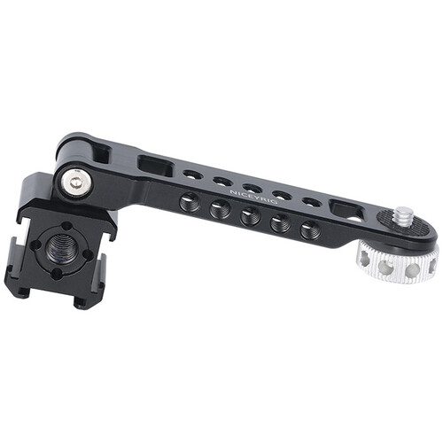 Niceyrig Extension Bracket with 180° Cold Shoe Mount Adapter