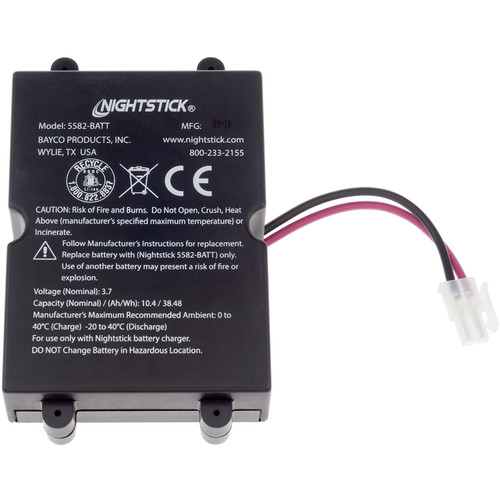 Nightstick Rechargeable Lithium-Ion Battery for XPP-5582RX & XPR-5582GX Intrinsically Safe Lanterns
