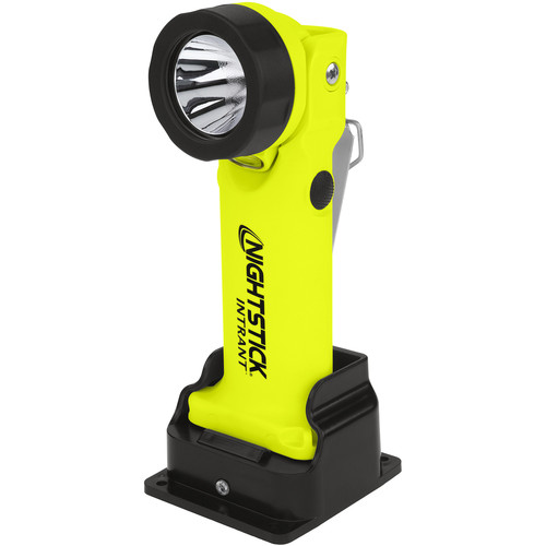 Nightstick INTRANT Intrinsically Safe Rechargeable Dual Angle Light with Charging Dock & AC Battery Carrier (Green)