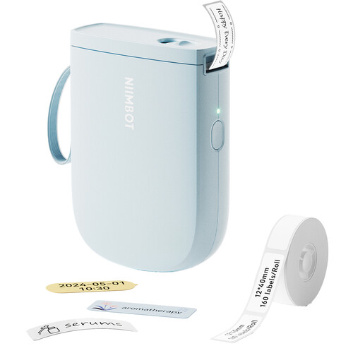 NIIMBOT D11H 1/2" Portable HD Smart Thermal Label Printer (Blue)