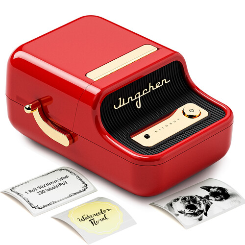 NIIMBOT B21 2" Portable Thermal Label Printer (Red)