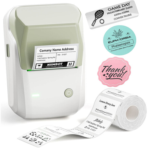 NIIMBOT B1 2" Portable Thermal Label Printer (Green)