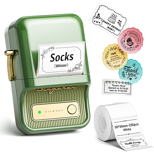 NIIMBOT B21 Pro 2" Portable HD Thermal Label Printer (Pine and Cypress Green)