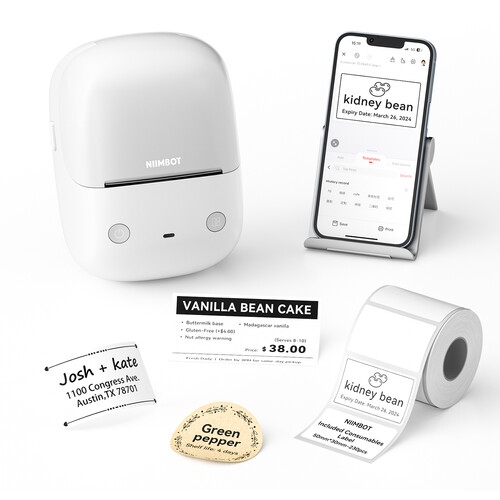 NIIMBOT B2 Portable Thermal Label Printer (Light Sand)